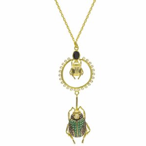 2720collar Esmeralda Escarabajo Bano Oro Plataprimeraley925.jpeg